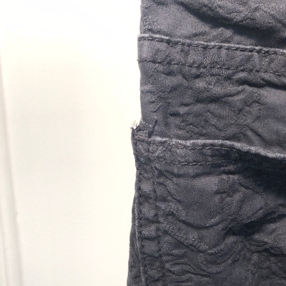 Free People Black Textured Skinny Jeans Size 27 - Picture 7 of 7